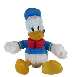 Donald Duck 15" Disney Parks Plush Stuffed Animal Blue Jacket Red Bow Tie